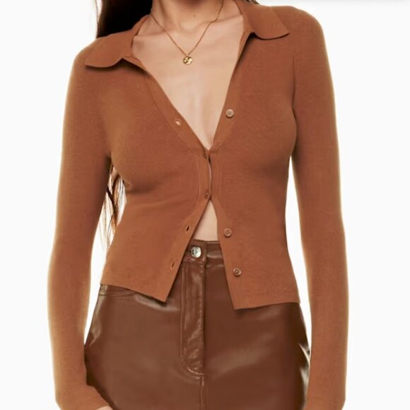 Aritzia Sweaters - ARITZIA Women's Wilfred Cove Sweater, Size:2XS,  Color: Terracotta